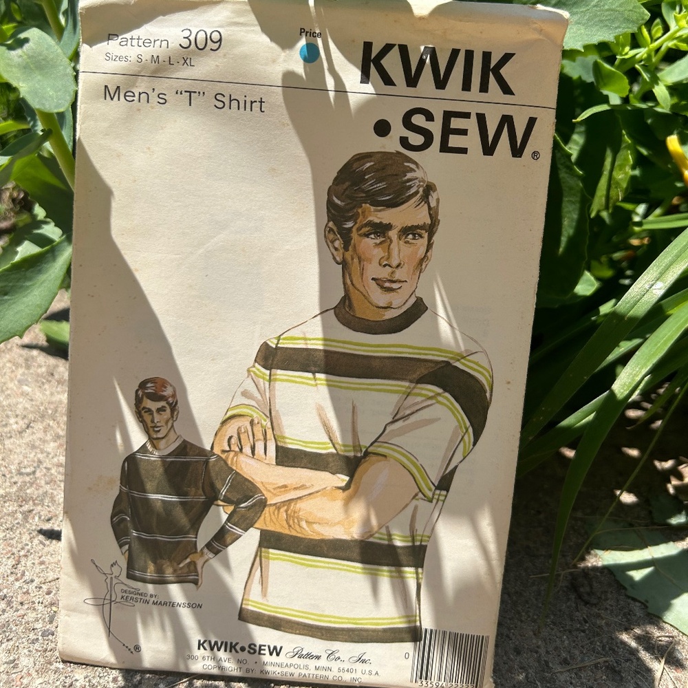 Kwik-Sew Men’s “T” Shirt Vintage Pattern
